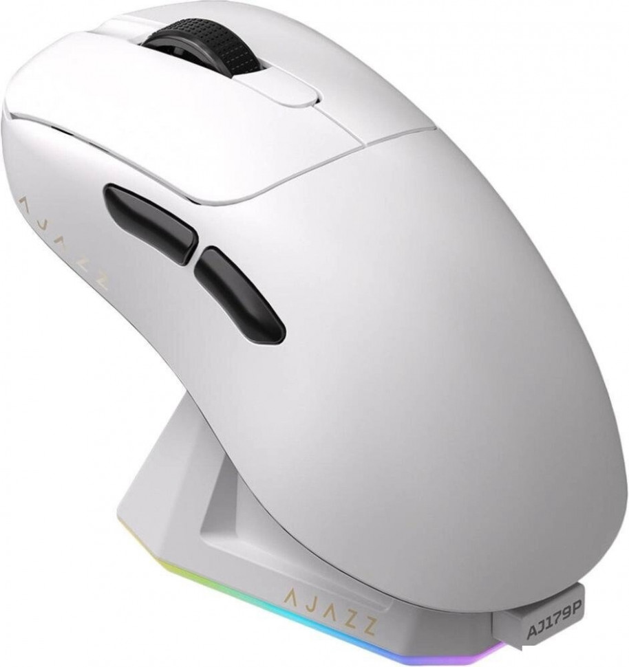 Мышь беспроводная (Bluetooth) Ajazz AJ179P MC (Докстанция / 3200dpi / белый)