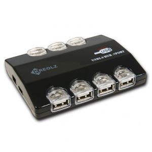 Концентратор USB2.0 Kreolz HUB-007 7-port+б.п.