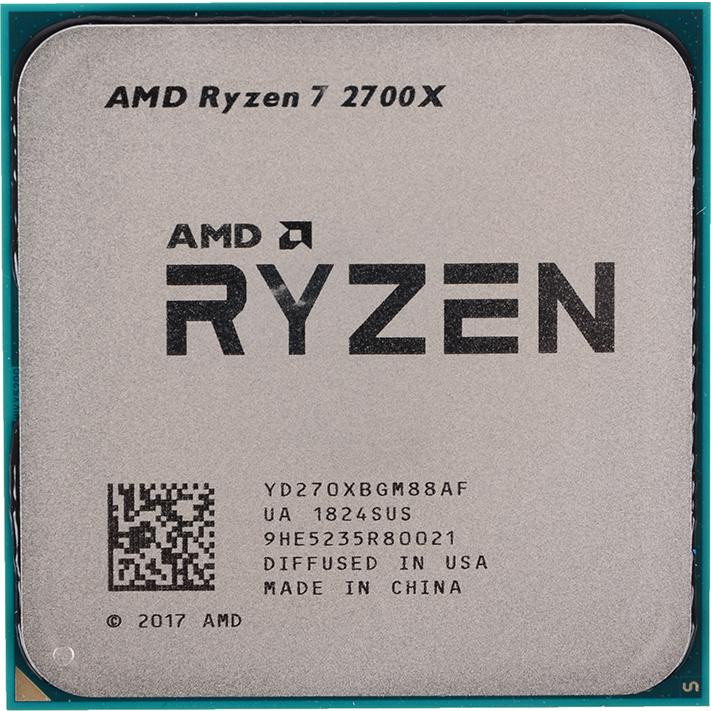 Процессор AMD Ryzen 7 2700X AM4 (YD270XBGM88A) 4.0 GHz  /  8core  /  3+16Mb  /  65W OEM