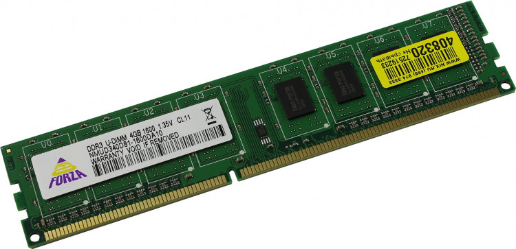 Память DDR3L 4Gb 12800  /  CL11 Neo Forza NMUD340D81-1600DA10