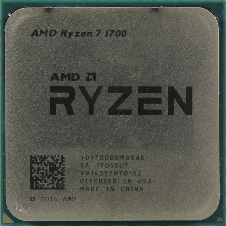Процессор AMD Ryzen 7 1700 (YD1700B) 3.0 GHz  /  8core  /  4+16Mb  /  65W Socket AM4 (OEM)