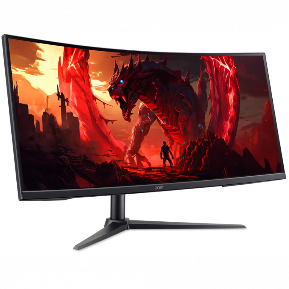 Монитор - 34 Acer Nitro XZ340CUR (изогнутный) (VA / 4K / 180Hz / 1ms / 250nit / 2x2W / 2xHDMI+DP)