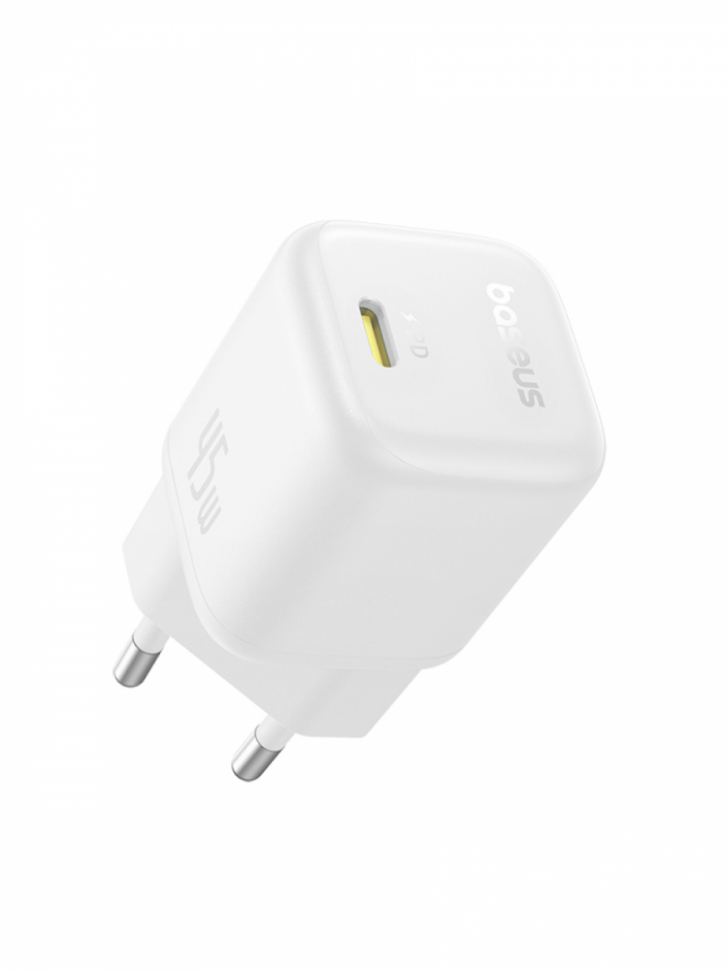 Сетевое зарядное устройство (45W) Baseus CCGAN45CE 1xTYPE-C (белый)
