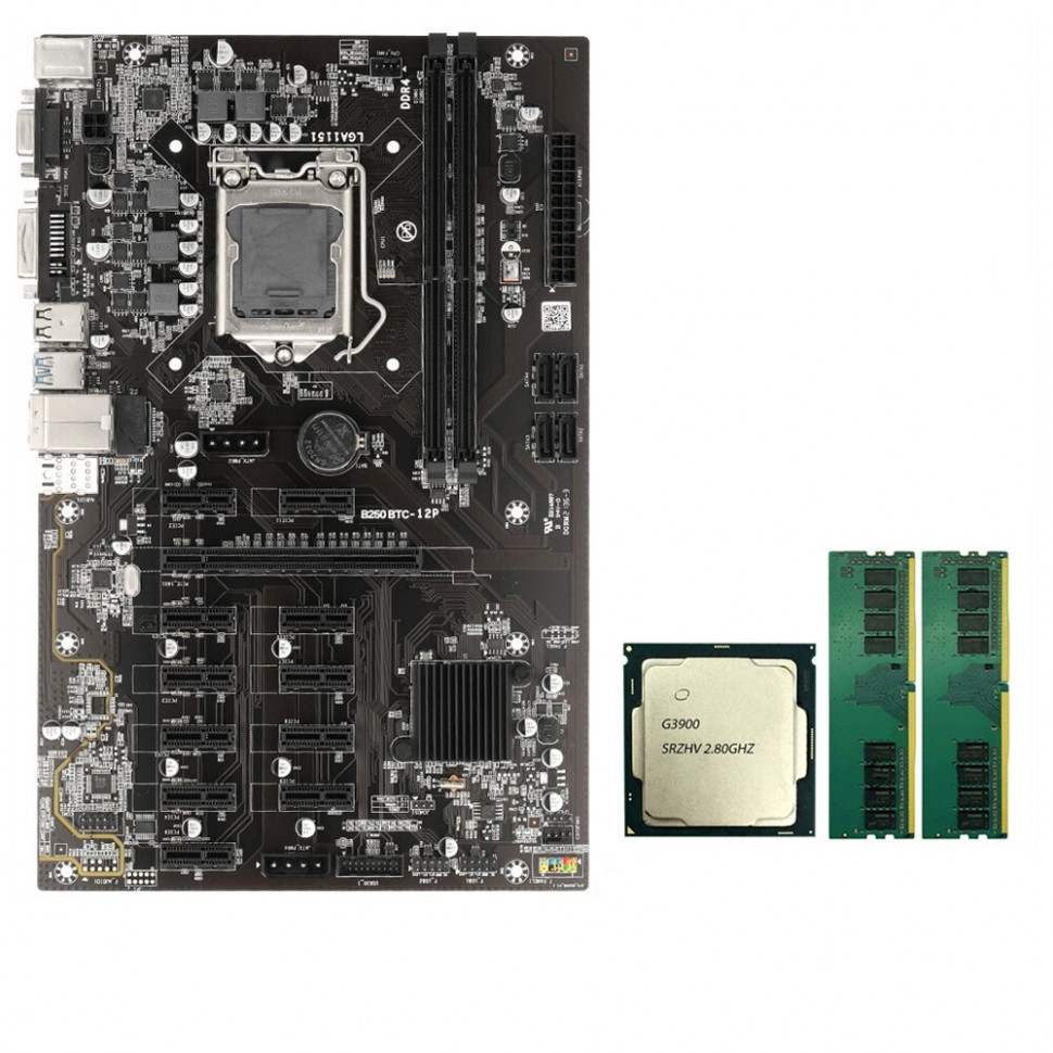 Связка BTC B250C / Celeron G3900 / 8Gb