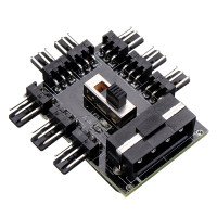 Разветвитель / хаб контроллер 3-pin кулеров с питанием SATA, до 8 вентиляторов