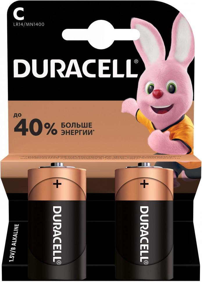 Элемент питания C уп.2шт. Duracell LR14 / MN1400
