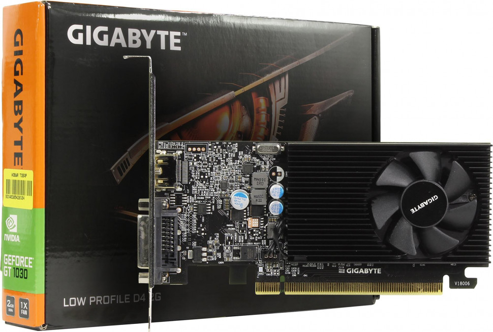 Видеокарта NVIDIA GT 1030 2Gb Gigabyte GV-N1030D5-2GL Low Profile