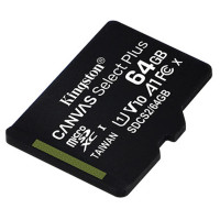Карта памяти microSDXC 64Gb Kingston Canvas Select Plus