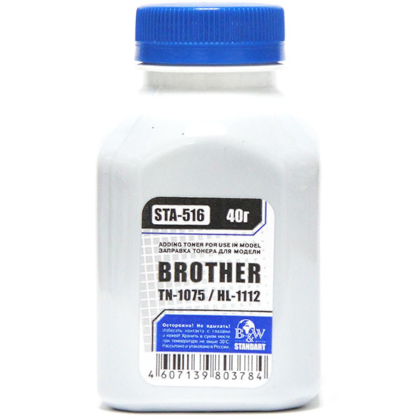 Тонер для Brother STA-516 (40гр) B&W