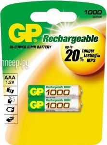 Аккумулятор GP 100AAAHC-2 (1.2V, 930mAh) NiMh, Size