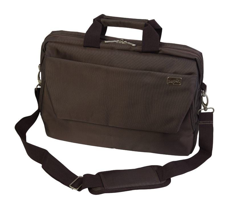 Сумка для ноутбука 14 NoName (черно-коричневая)