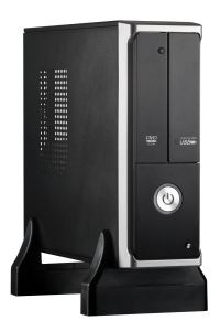 Корпус mini-ITX 350W Exegate <MI-205> Black&Silver (24+4пин)