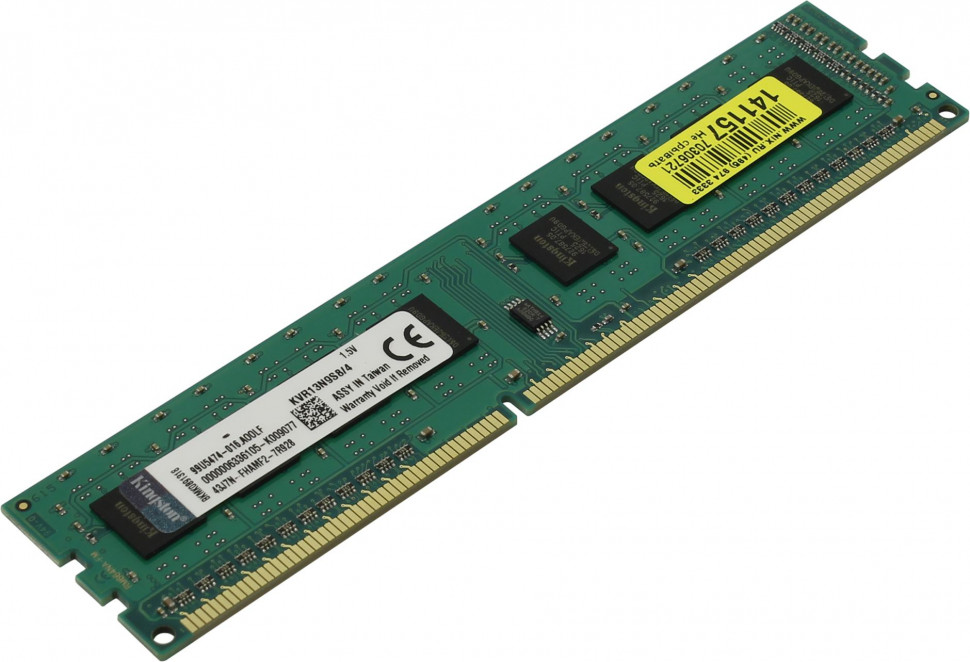 Память DDR3 4Gb 1333 / CL9 Kingston KVR13N9S8 / 4