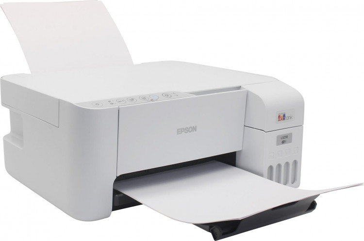 Принтер МФУ Epson L3256 (A4  /  Wi-Fi  /  струйный) Белый