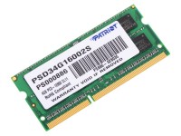 Память DDR3 SO-DIMM 4Gb PC3-12800 / CL11 Patriot PSD34G16002S