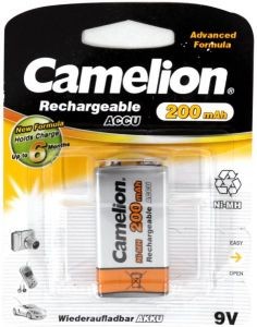 Аккумулятор Крона 250 mAh уп.1шт. Camelion <NH-9V250BP1> (8.4V, NiMH)