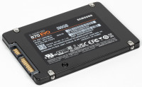 Б/У (100% Health) SSD 500 Gb Samsung 870 EVO MZ-77E500 (300TBW/560:530Мбайт/с)