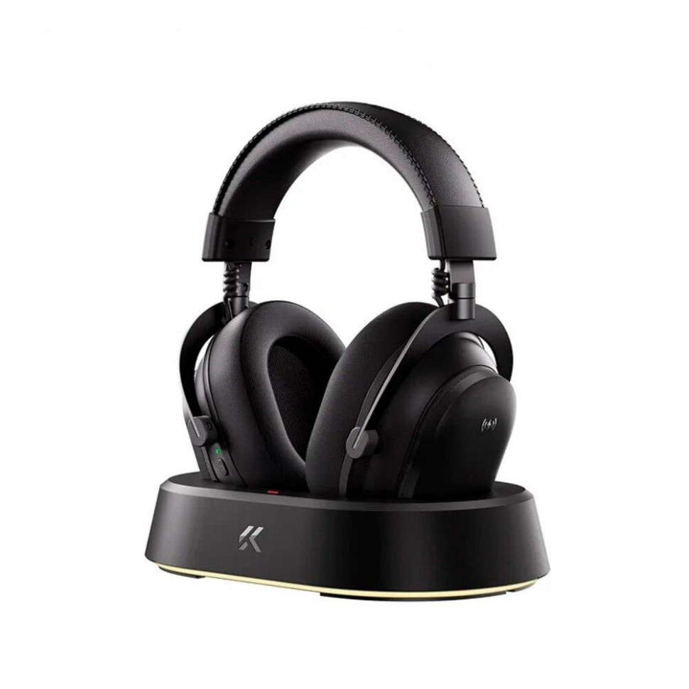 Полноразмерные Bluetooth наушники MCHOSE V9 Turbo + беспроводная зарядка (черный / золотой)