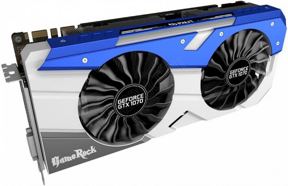 Б/У Видеокарта NVIDIA GeForce GTX 1070 8Gb Palit Game Rock GDDR5 Palit DVI+HDMI+3xDP+SLI