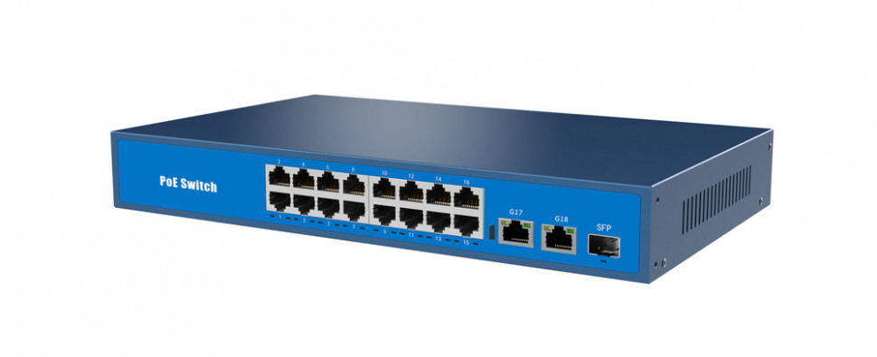 Коммутатор ST-PLC16-POE,16 портов