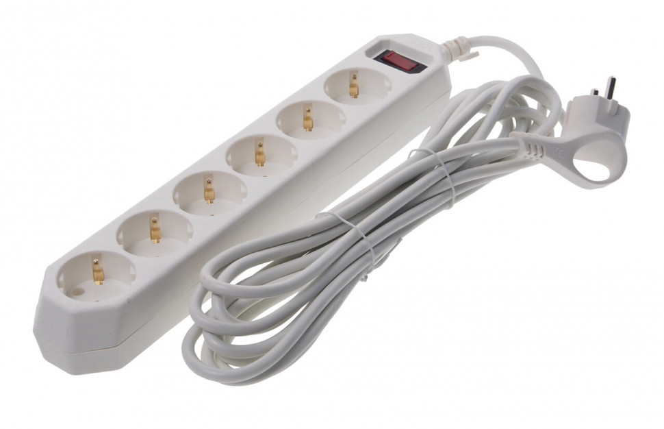 Сетевой фильтр 5м USF-6es-5m-W (6 розеток)