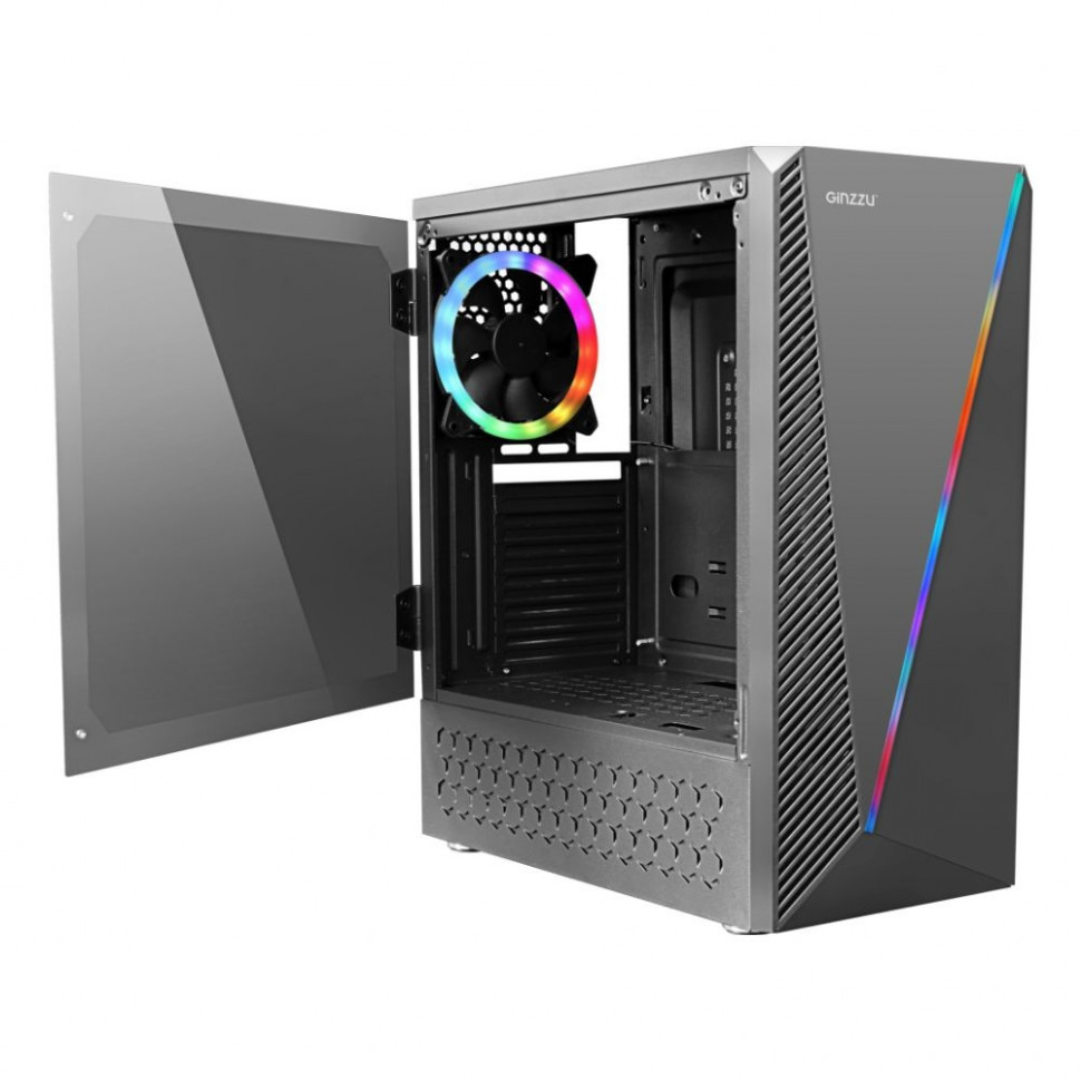 Корпус (без блока питания) Micro-ATX Ginzzu SL200 (155мм / 330мм)