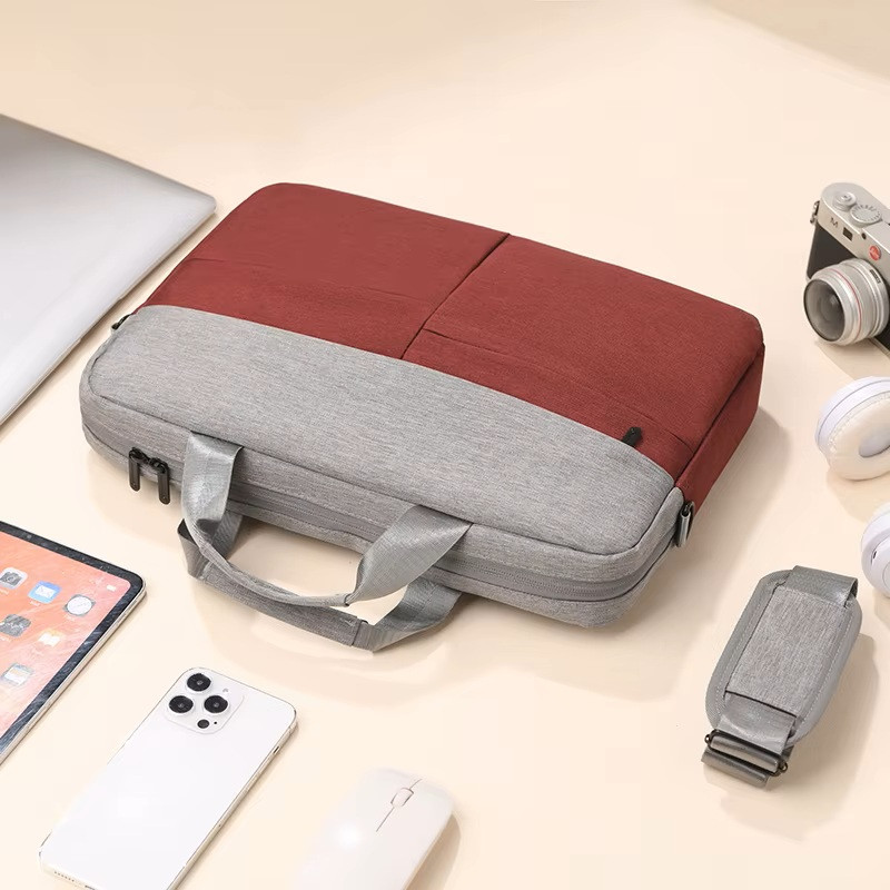 Сумка для ноутбука 15.6&quot; ZUNWEI (Красно-серый)