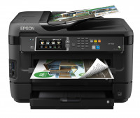 Принтер МФУ Epson WorkForce WF-7620+СНПЧ (A3 / 5760*1440dpi / 13стр / 4цв / WiFi / сетевой / факс)