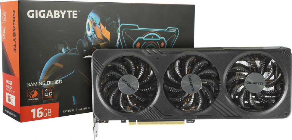 Видеокарта AMD RX7600XT 16Gb Gigabyte (GV-R76XTGAMING OC-16GD)