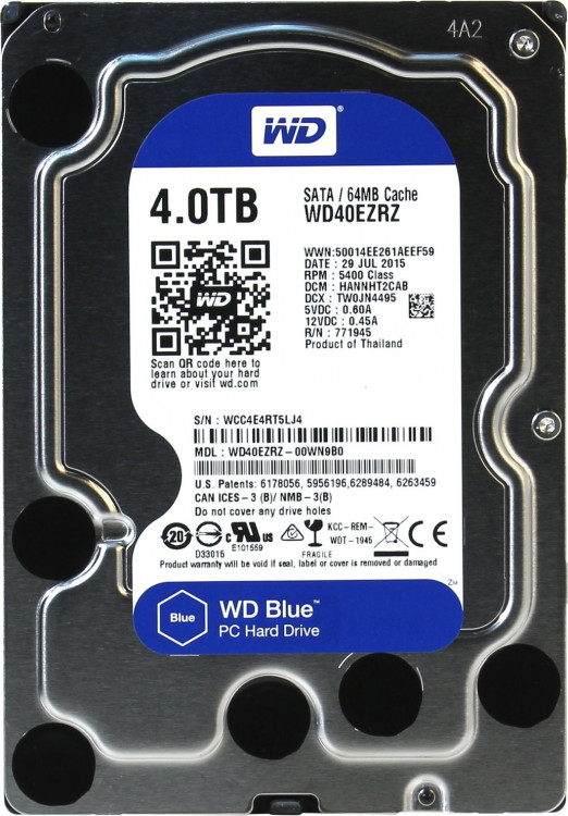 HDD 3.5" 4 Tb Western Digital Blue WD40EZRZ