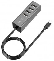 Концентратор HOCO HB1 (4xUSB2.0 / 80см)