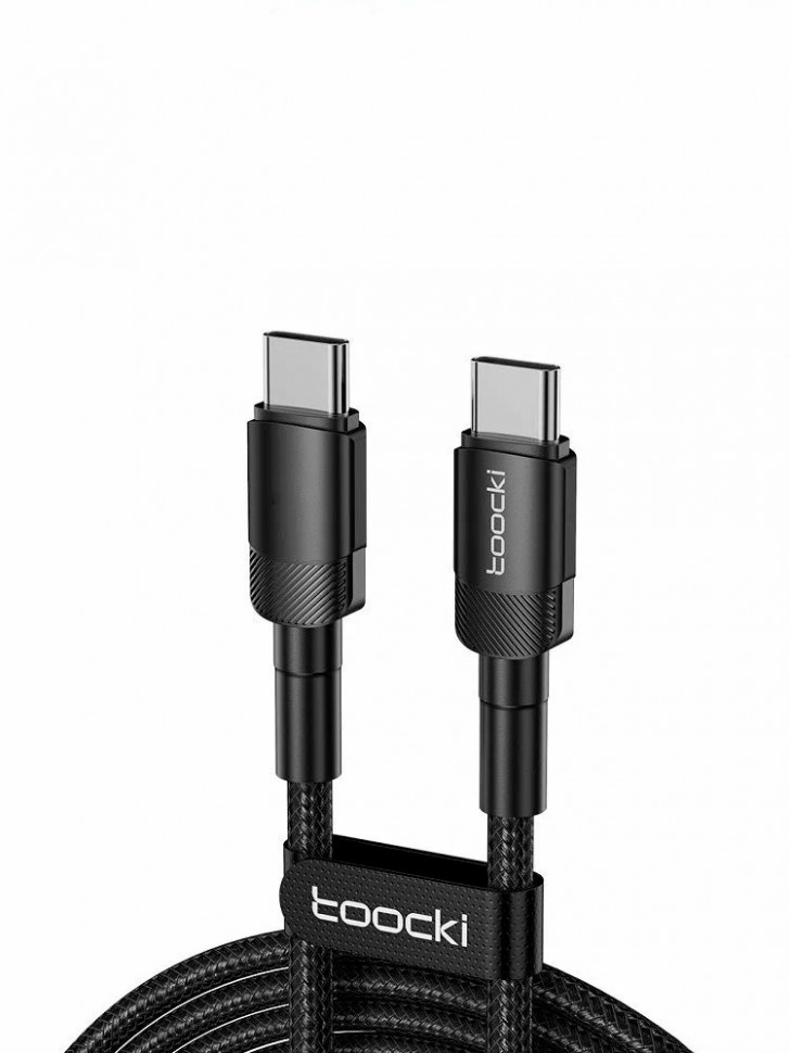 Кабель TYPE-C -> TYPE-C 0.5м Toocki TXCT-HYB101 (100W)