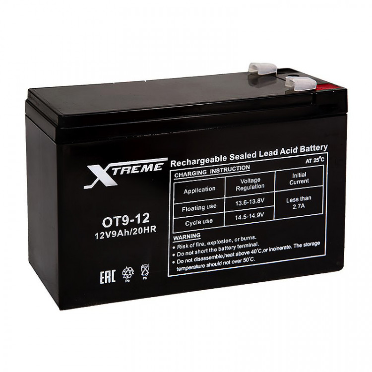 Аккумулятор ИБП XTREME VRLA OT9-12 151Х65Х94 (12V  /  9A)