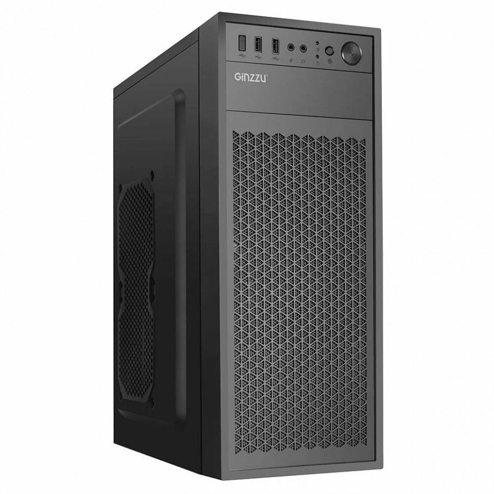 Корпус (без блока питания) ATX Ginzzu A400 (145mm / 260mm)