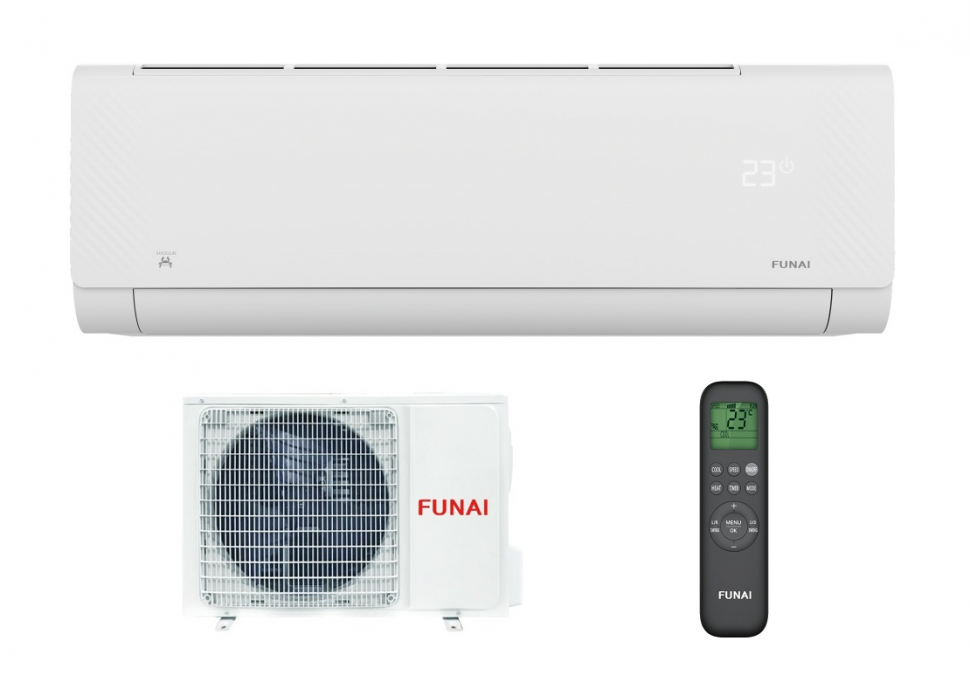 Сплит-система 10 Funai SHOGUN RAC-I-SG30HP (инвертор / 30кв.м / шум 19-51дБ / класс А++ / 3года)