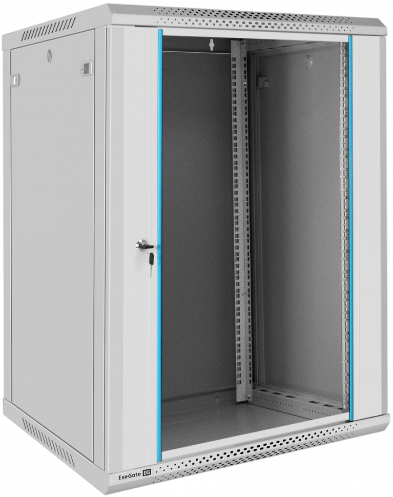 Шкаф телекоммуникационный 19 настенный 9U ExeGate EC-WM-9U.450.M.GREY (19, 9U, 600x450x500 мм (ШхГ