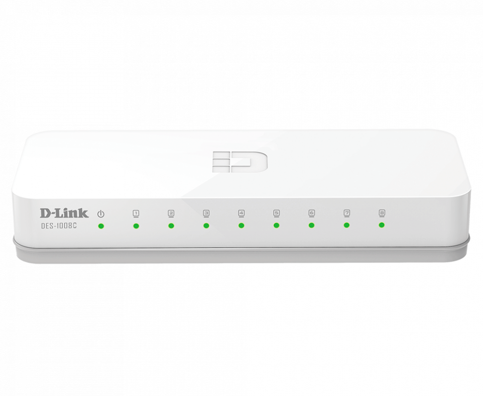 Концентратор D-Link DES-1008C / F6E (8UTP)