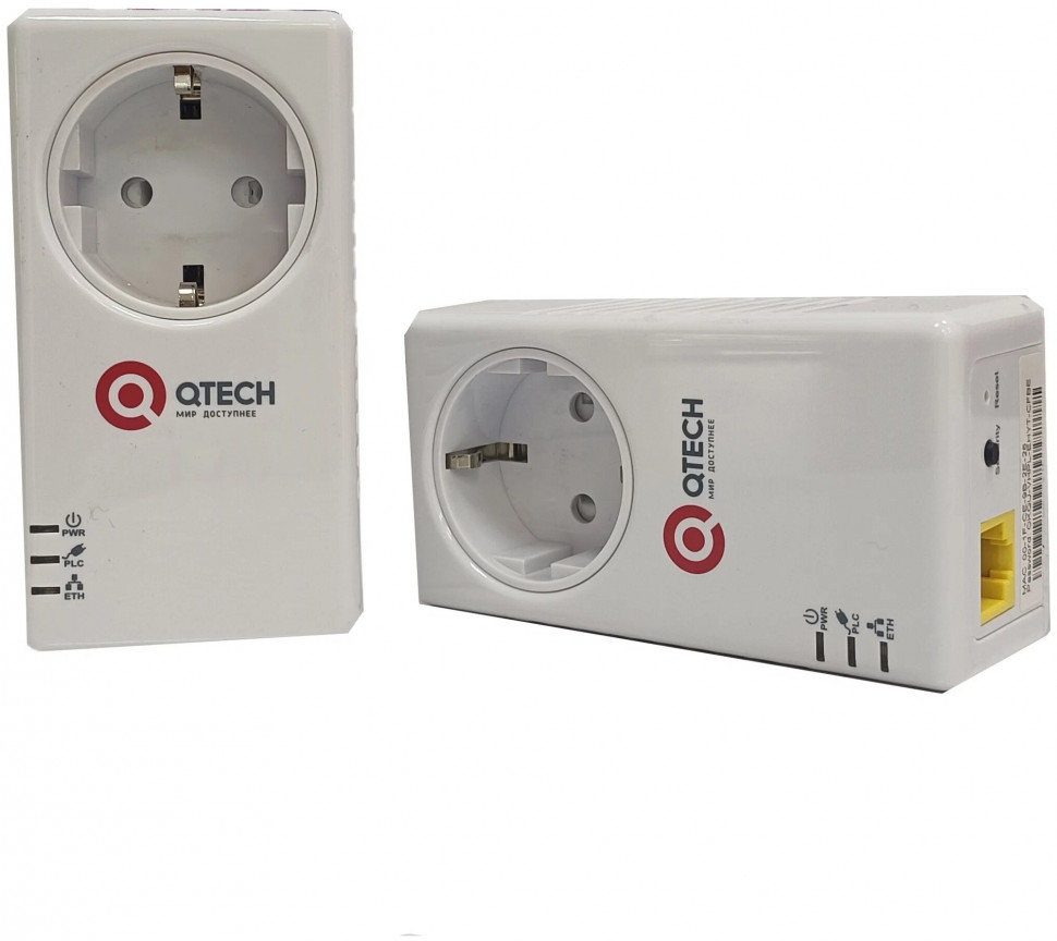 Сетевой адаптер powerline QTECH QPLA-200V2