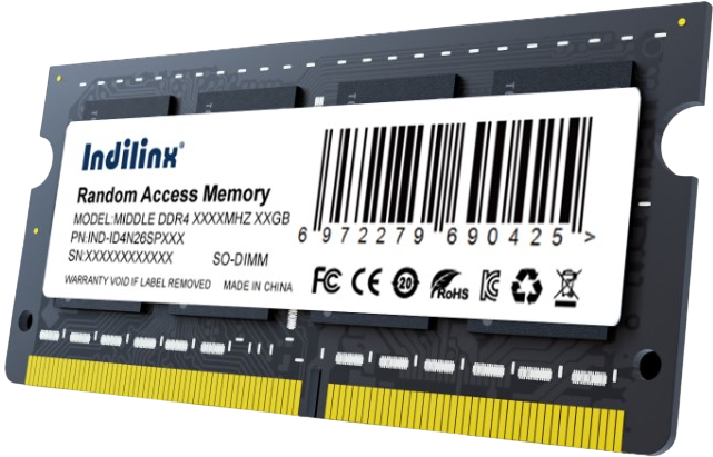  Память SO-DIMM DDR4 16Gb 2666 / CL19 Indilinx IND-ID4N26SP16X