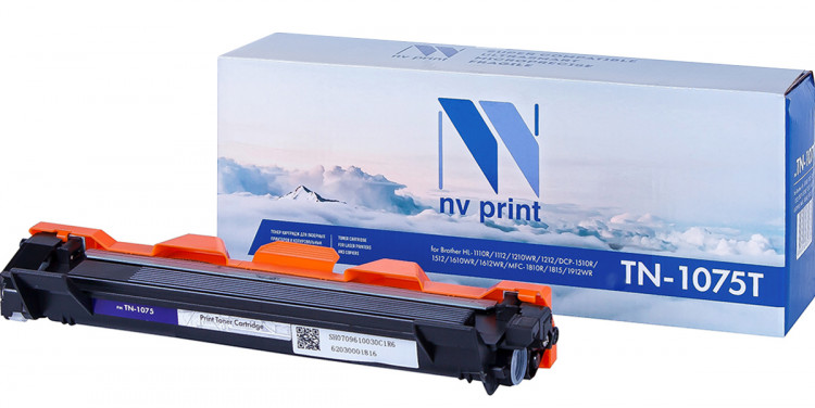 Тонер-картридж для Brother TN-1075T NV-Print (DCP-1510  /  1512, HL-1110  /  1112, MFC-1810  /  1815)