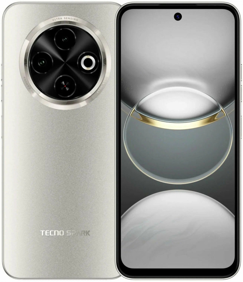 Смартфон Tecno SPARK 30C 6 / 128Gb (Titanium Gold)