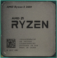 Процессор AMD Ryzen 5 2600 AM4 6(12)core / 3.4(3.9)GHz / 65W (OEM)