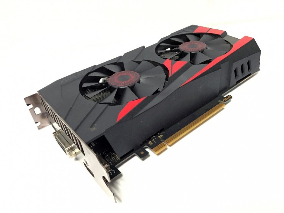 Видеокарта NVIDIA GeForce GTX 950 2Gb Asus <GTX950-DC2-2GD5-SI> GDDR5 128B DVI+HDMI+DP