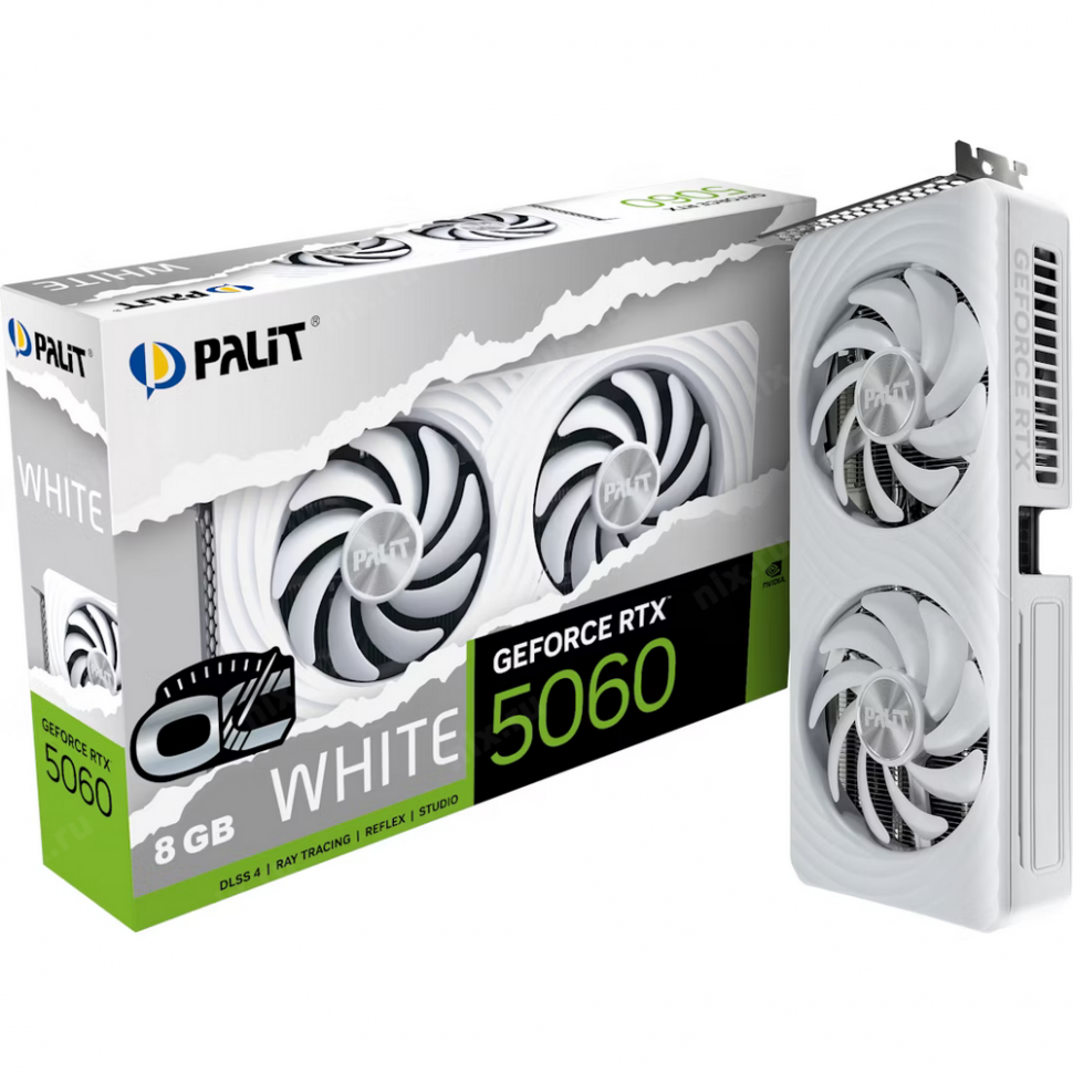 Видеокарта NVIDIA RTX 5060 8Gb Palit WHITE NE75060U19P1-GB2063M