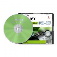 Диск DVD+RW Mirex 4.7 Gb, 4x, Slim Case (1шт)