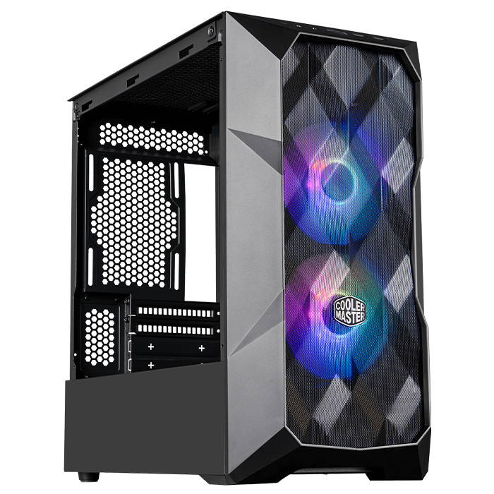  Корпус (без блока питания) Micro-ATX Cooler Master TD300 MESH (белый) (166мм / 344мм)