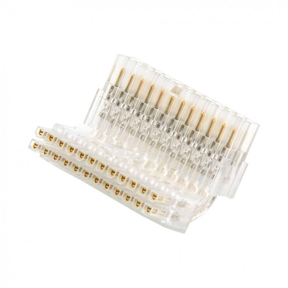 Угловой переходник питания материнской платы 24pin (белый)