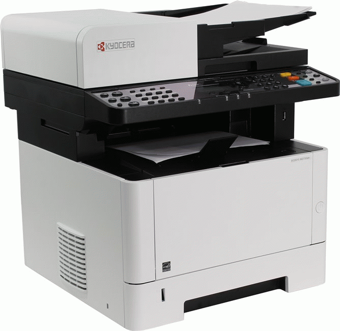 Принтер МФУ Kyocera Ecosys M2735dn (A4, 512Mb, LCD, 35 стр  /  мин, лазерное МФУ, факс, USB2.0, сетевой,