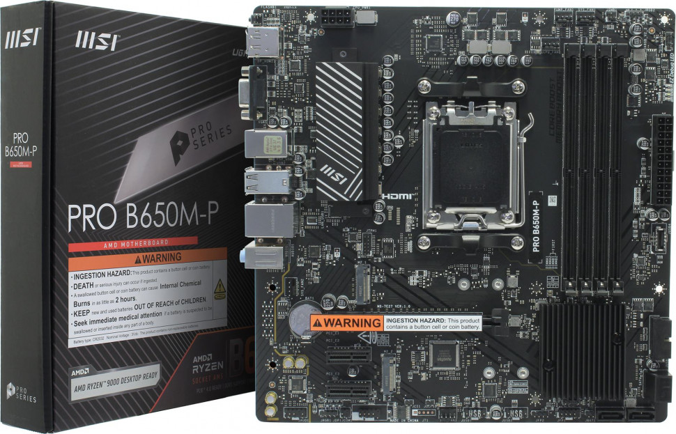 Материнская плата (AM5) MSI PRO B650M-P