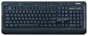 Клавиатура USB Sven Comfort 7300 EL 104КЛ, подсветка